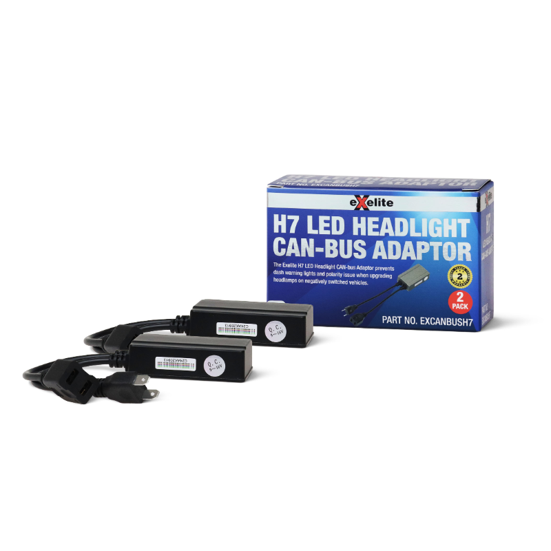 Exelite H7 LED Headlight CANBUS Adaptor 12V (2 Pack)