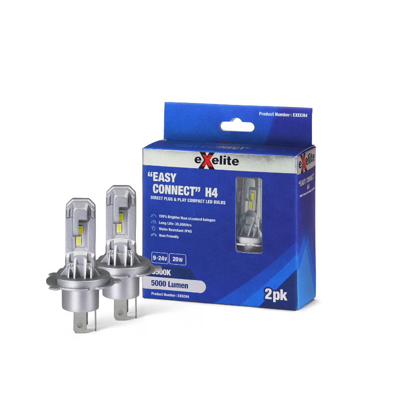 Exelite Easy Connect H4 LED Headlamp (2 Pack)