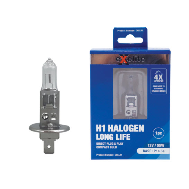 Halogen Long Life Globe - H1 12V 55W P14.5s