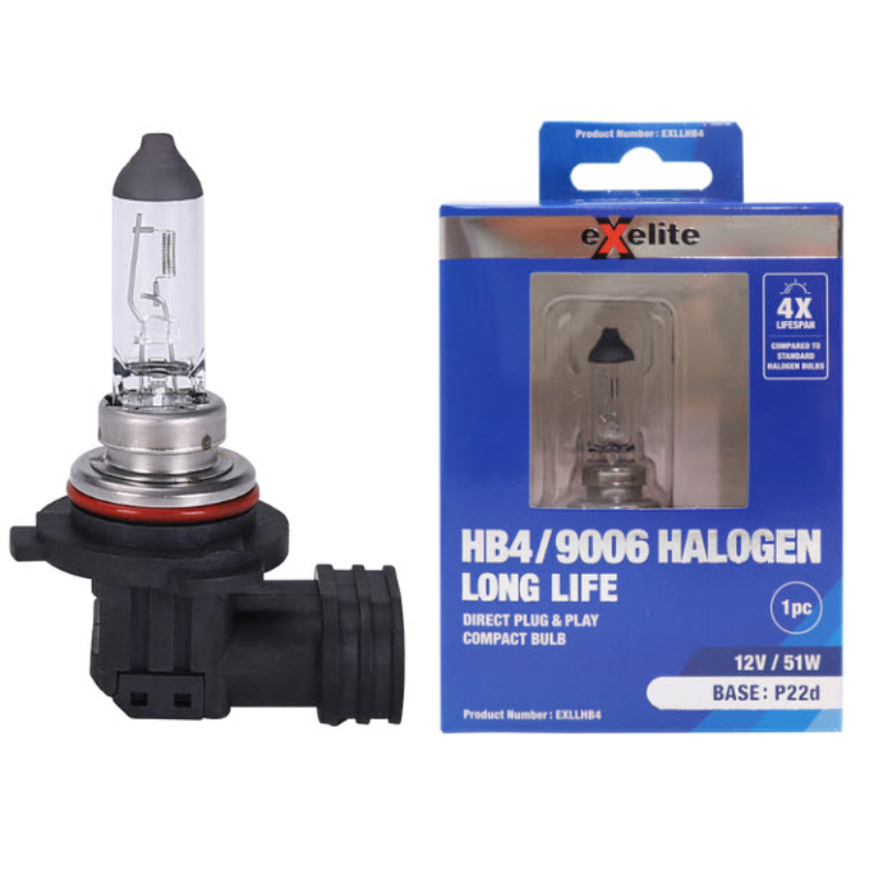 Halogen Long Life Globe - HB4 / 9006 12V 51W