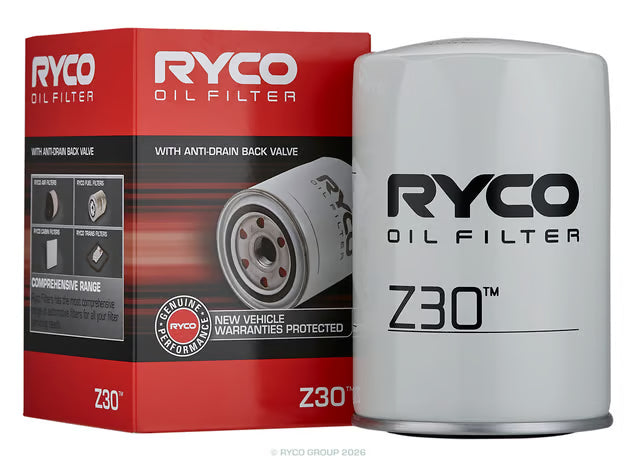 Ryco Z30 Oil Filter - Z30