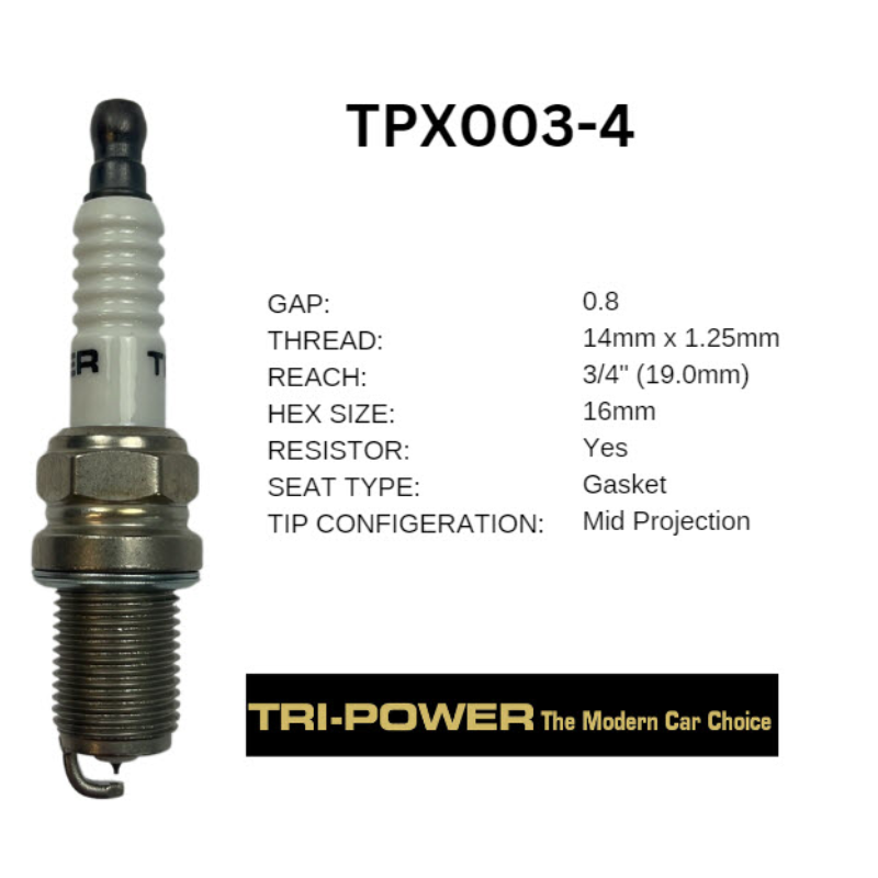 Tri-Power Iridium Spark Plug - TPX003