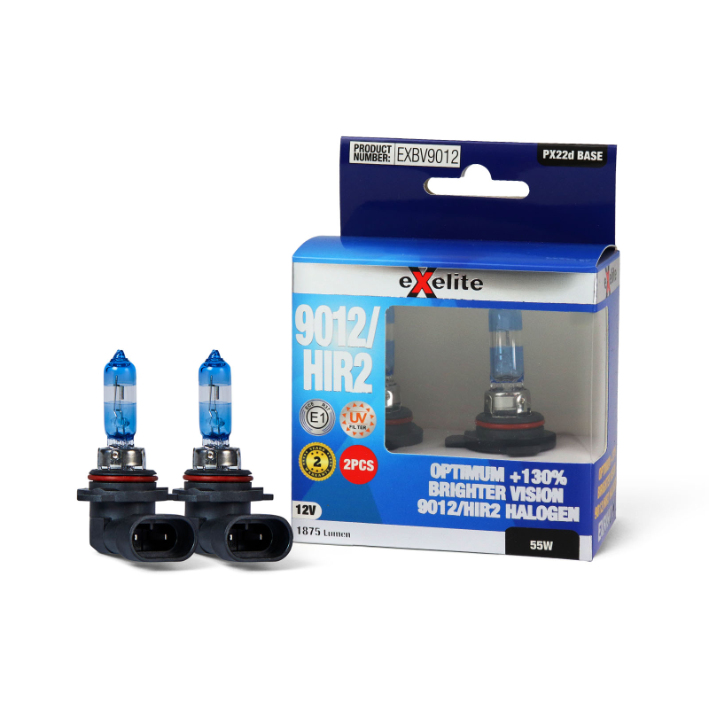 Halogen HIR2 12V 55W Plus 130% Performance Globes (2 PACK)