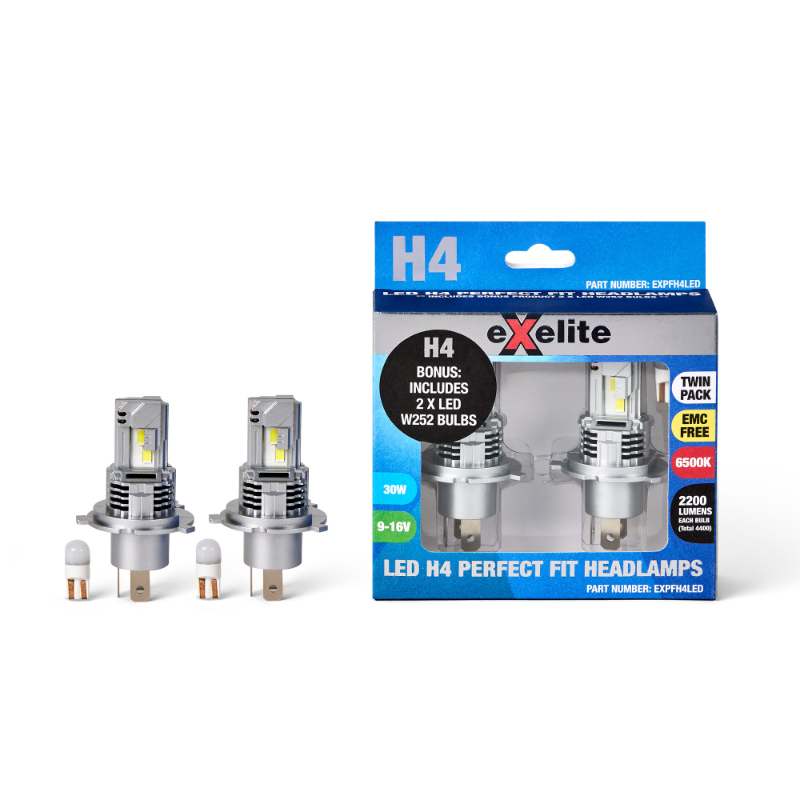 Exelite Perfect Fit H4 LED Globes (2 Pack)