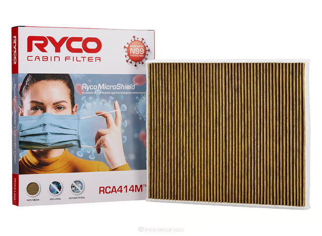 Ryco RCA414M N99 MicroShield Cabin Air Filter - RCA414M [Suit Toyota Landcruiser]