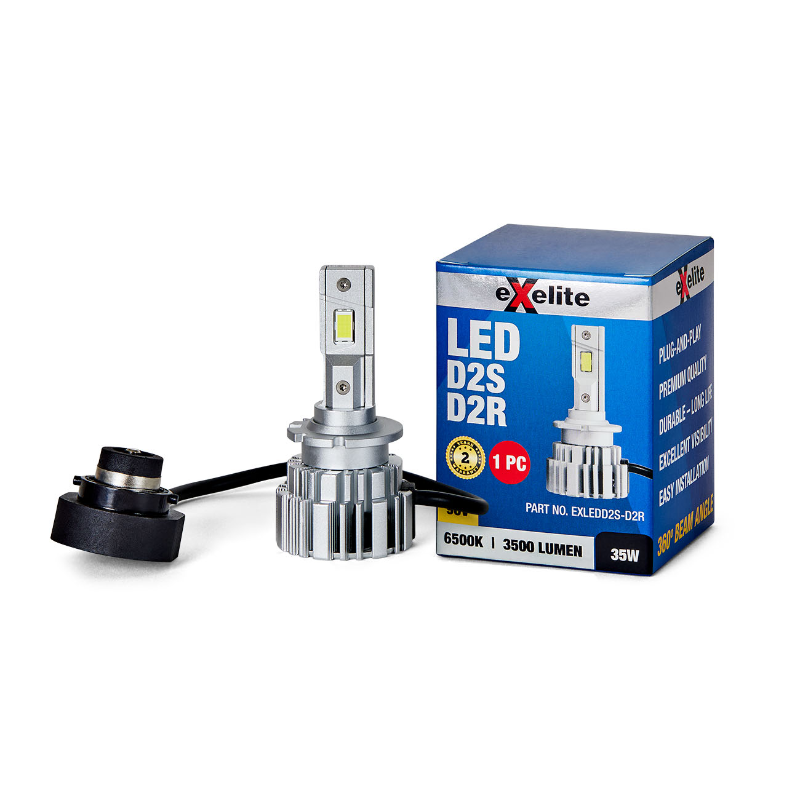 HID LED D2S & D2R 360° Beam Angle Globe 35W 6500K
