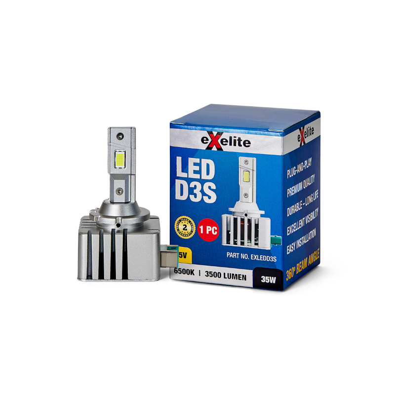 HID LED D3S 360° Beam Angle Globe 35W 6500K