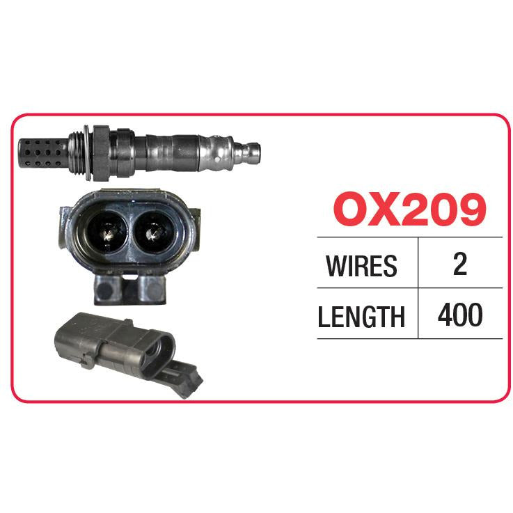 Goss Oxygen Sensor - 2 Wire - Daewoo, Holden, Toyota - OX209