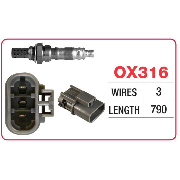 Goss Oxygen Sensor - 3 Wire - Nissan - OX316