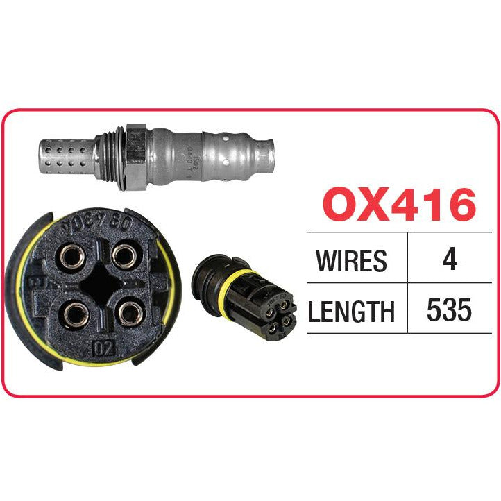 Goss Oxygen Sensor - 4 Wire - BMW, Mercedes Benz - OX416