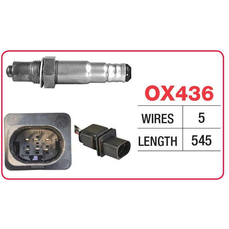 Goss Oxygen Sensor - 5 Wire - Alfa Romeo, Ford, Holden, Hyundai, Land Rover, Opel - OX436