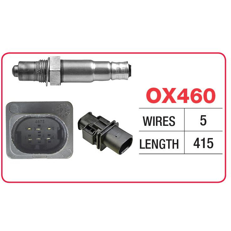 Goss Oxygen Sensor - 5 Wire - Audi, Citroen, Ford, Holden, Hyundai, Iveco, Kia, Mini, Nissan, Peugeot, Porsche, Saab - OX460