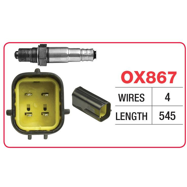 Goss Oxygen Sensor - 4 Wire - Hyundai - OX867