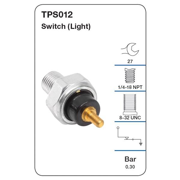 Tridon Oil Pressure Switch (Light) - Capri, Fiesta, Mondeo, Transit - TPS012
