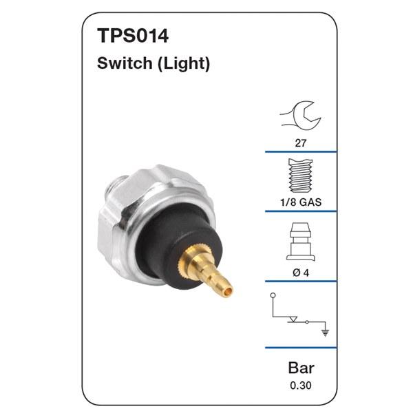 Tridon Oil Pressure Switch (Light) - Ford, Holden, Honda, Nissan, - TPS014