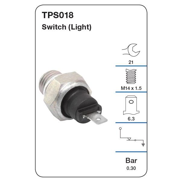 Tridon Oil Pressure Switch (Light) - Early Alfa, Fiat, Saab - TPS018