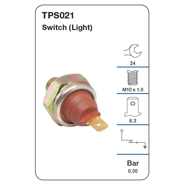 Tridon Oil Pressure Switch (Light) - Audi 100, VW Golf, Transporter - TPS021