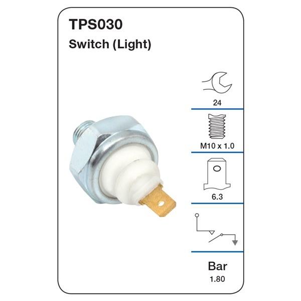 Tridon Oil Pressure Switch (Light) - Audi 100, A4, A6 (Early) - TPS030