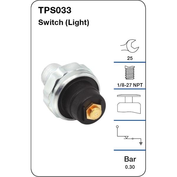 Tridon Oil Pressure Switch (Light) - Chrysler Charger, Valiant - TPS033
